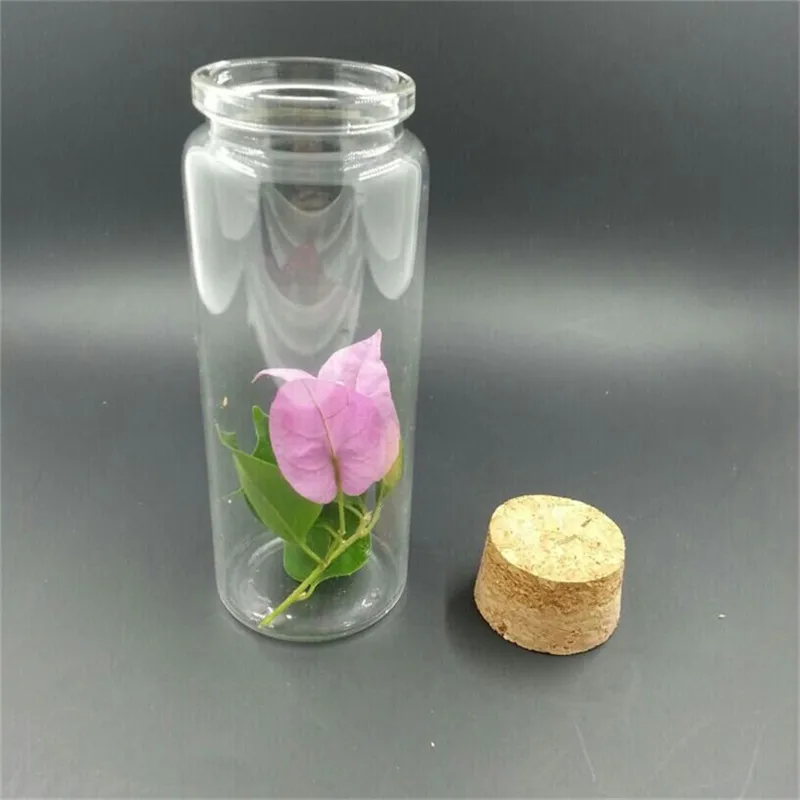 10 Pcs 47x120x33mm 150ml Empty Wide Mouth Glass Bottles With Cork DIY Wishing Star Bottles Decorative Craft Vials Gifts