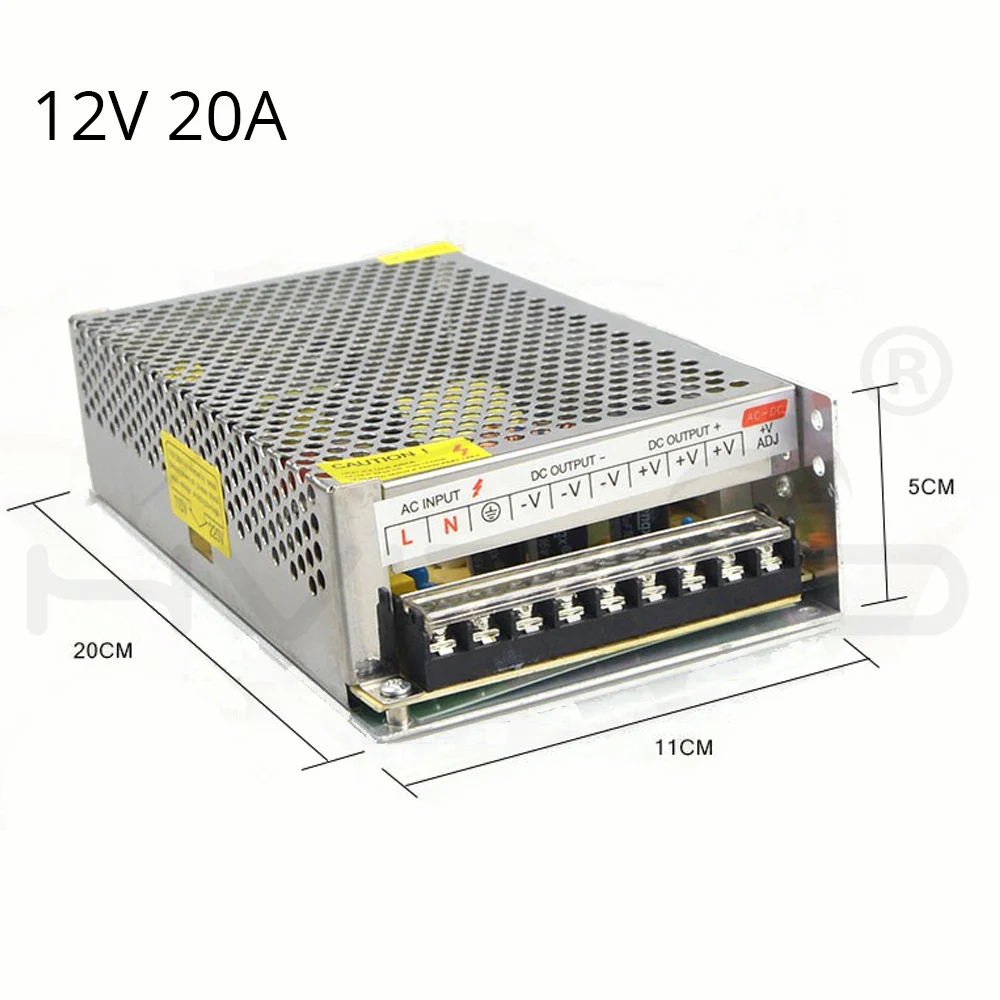 AC 110 V-240 V DC/DC 12V 2A 310A драйвер конвертер светодиодный трансформатор Питание переключения адаптер для 5050 3528 2835 3014 светодиодный полосы