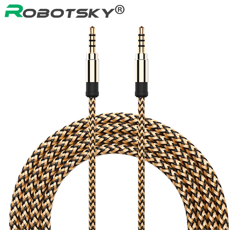 

NEW 3.5mm Jack Aux Cable Male to Male Audio Cable 3.5 Jack Phone Extension Cable for Jack 3.5 for Phone MP3 Headphone Speaker