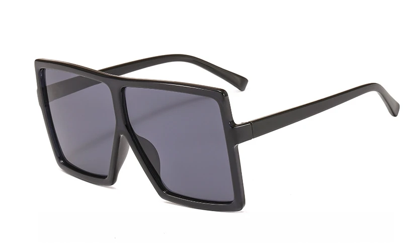 Большие Квадратные Солнцезащитные очки для мужчин и женщин, модные очки UV400, винтажные очки 47245