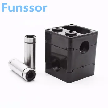 

Funssor Ultimaker 2 UM2 Extruder Hot End Plastic Frame Kit Dual Heads Liner Bearing For 1.75mm Filament Olsson block kit