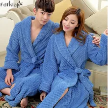 Высокое качество, зимний длинный халат, новинка, женские халаты, одежда для сна, фланелевый плотный теплый халат, коралловый флис, парные халаты