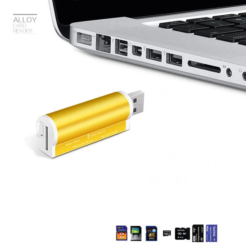 4 In 1 USB Card Reader Flash Drive High-speed USB2.0 Universal OTG TF/SD Card for Computer Extension Headers Card Readers 4 In 1 USB Card Reader Flash Drive High-speed USB2.0 Universal OTG TF/SD Card for Computer Extension Headers Card Readers