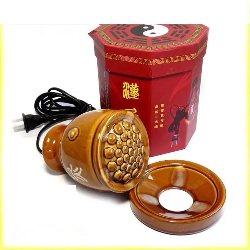 Ceramic pot meridian health beauty warm moxibustion electric