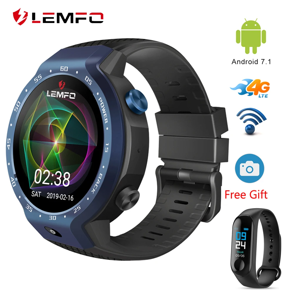 

LEMFO LEM9 Smart Watch Support LTE 4G Phone Call Heart Rate Tracker For Android iOS Double System Smartwatch Bracelet for Men
