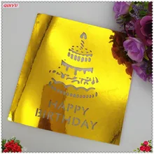 3D ручной работы Pop Up Laser Cut винтажные приглашения счастливая открытка на день рождения поздравительные открытки пустая бумага на заказ 6Z