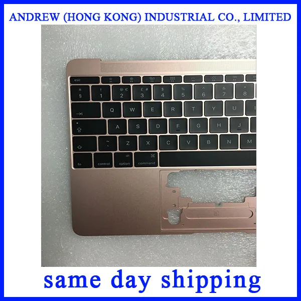A1534 цвет розового золота для Macbook 12 ''A1534 UK Topcase Rest с клавиатурой 2016 2017|Клавиатуры