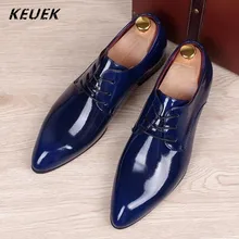 Large Size Wedding Shoes British Business Casual Leather Shoes Men Flats Breathable Slip Resistant Moccasins 02