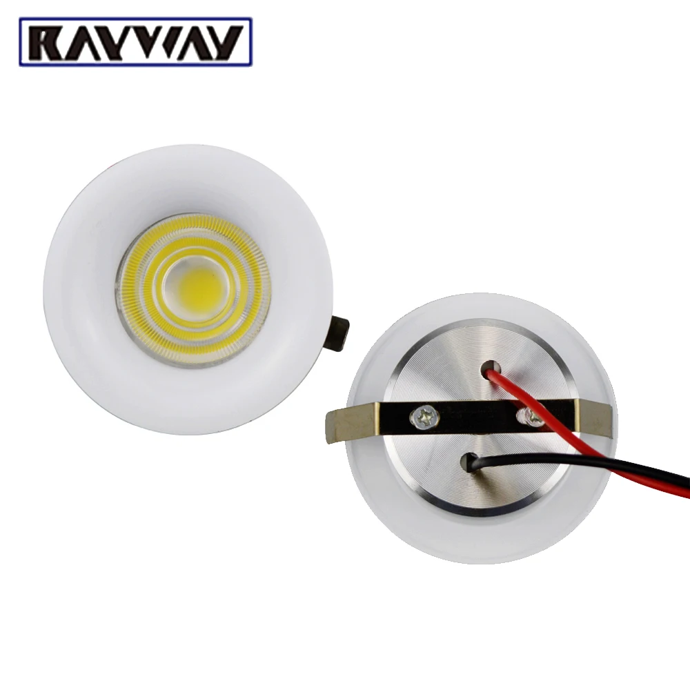 

RAYWAY 10pcs White/Warm Mini LED Downlight AC85-265V 5W Recessed Non / Dimmable COB Down Light LED Ceiling Lamp Wardrobe Lights