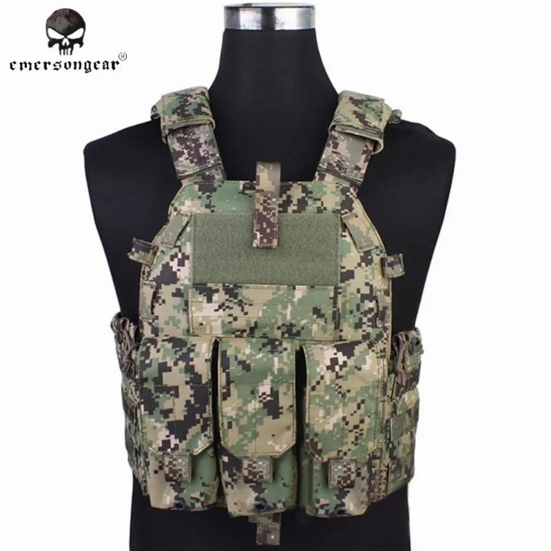 Emerson Tactical Vest with Airsoft 094K M4 Magazine Pouch Hunting
