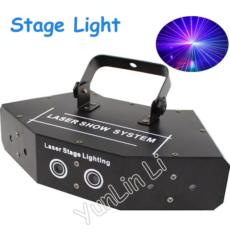 

35W LED Stage Light red, green and blue Six Eyes Scanning Laser Light KTV Room Full Color Laser Lights bar discs flash