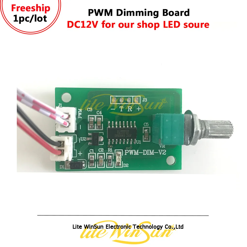 Litewinsune PWM Dimming Board Dimmer Adjust Board DC12V for LED Source