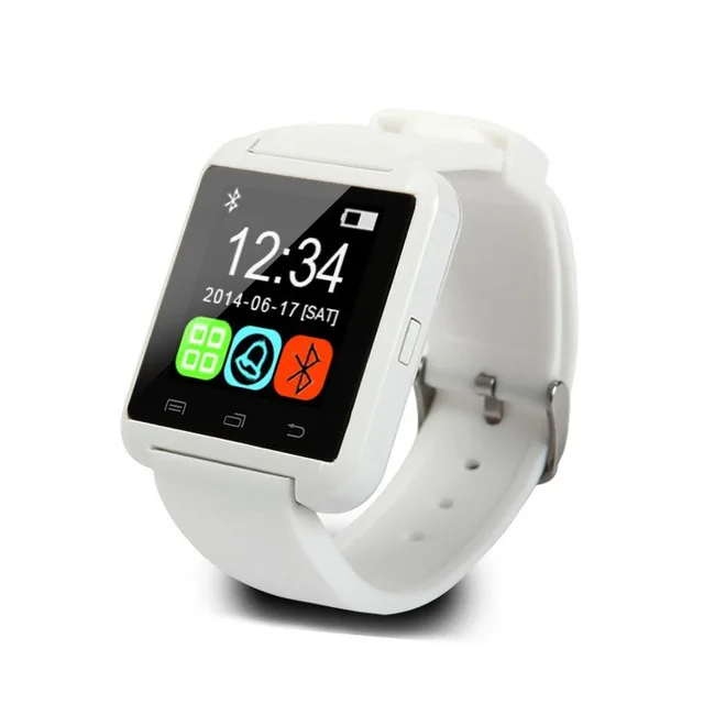 Новая мода U8 Bluetooth Смарт-часы для мужчин и женщин для samsung для huawei для htc для LG для Xiao mi Android Phone смартфонов - Цвет: Белый