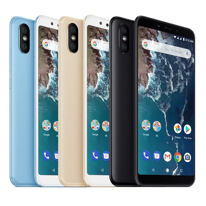 Глобальная версия Xiaomi Mi A2 5 99 дюймов 18:9 полный экран 4 Гб 64 Snapdragon 660 AIE 20MP + 12MP двойная