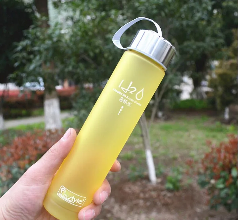 Бутылка для воды для активного отдыха на велосипеде, спортивная летняя 280 мл, Прозрачные Портативные велосипедные спортивные небьющиеся пластиковые бутылки для воды для кемпинга