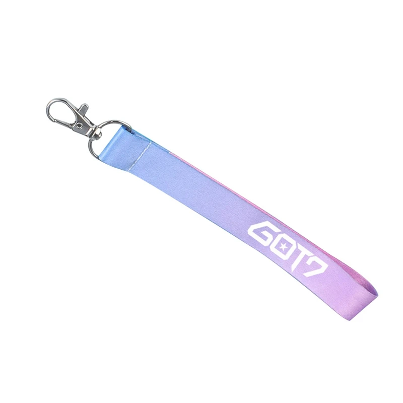

KPOP GOT7 Keychain Gradient Color Cellphone Holder Strap Jackson JB JR Bambam Keyring