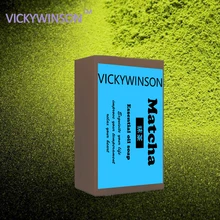 VICKYWINSON Matcha Handmade Soap Oil Control Hand Made Soap Acne Treatment Facial Cleanser Whitening Moisturizing 50 VICKYWINSON Matcha Handmade Soap Oil Control Hand Made Soap Acne Treatment Facial Cleanser Whitening Moisturizing 50