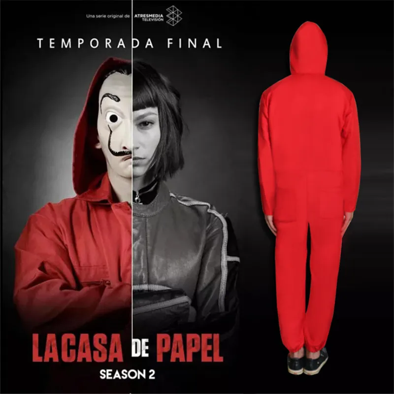 Деньги Heist The House of Papel маскарадный костюм для мужчин и женщин Salvador Dali карнавальный