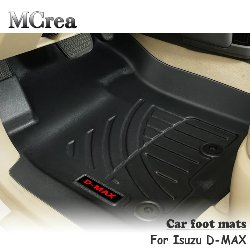 

Mcrea Car Styling 3D Luxury TPE Floor Foot Mats For Isuzu D-Max 2015 2016 2017 2018 Accessories Auto Car Carpet Anti Slip Pads
