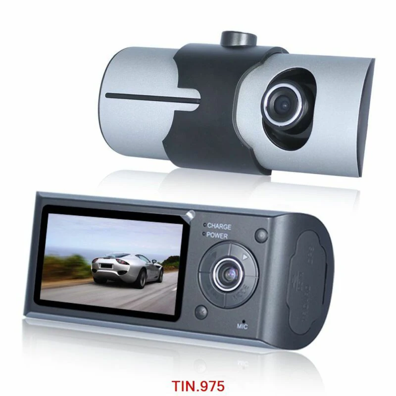 

R300 Dual Lens Dash Cam 2.7" Full HD Car DVR Camera Micro TF Built-in microphone/speaker Video Recorder GPS Logger