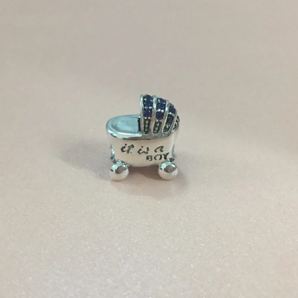 Женские серебряные подвески в виде коляски для детской коляски|silver charms|charms baby925