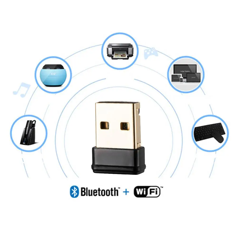 Новинка BT4.0 150 м мини USB wifi Bluetooth двойная функция беспроводная сетевая карта для