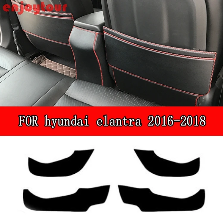 

Car pads front rear door Seat Anti-kick mat Car-styling Accessories for Hyundai Avante Neo Fludic elantra 2016 2017 2018