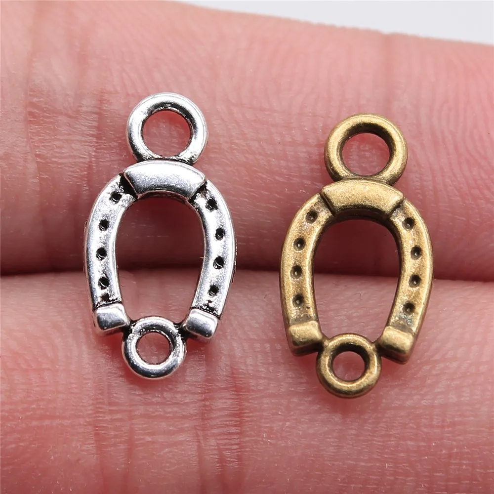 WYSIWYG 40 шт 18x10 мм Lucky Horseshoe Charm Horse Shoe Charms коннектор Charms|Шармы| |