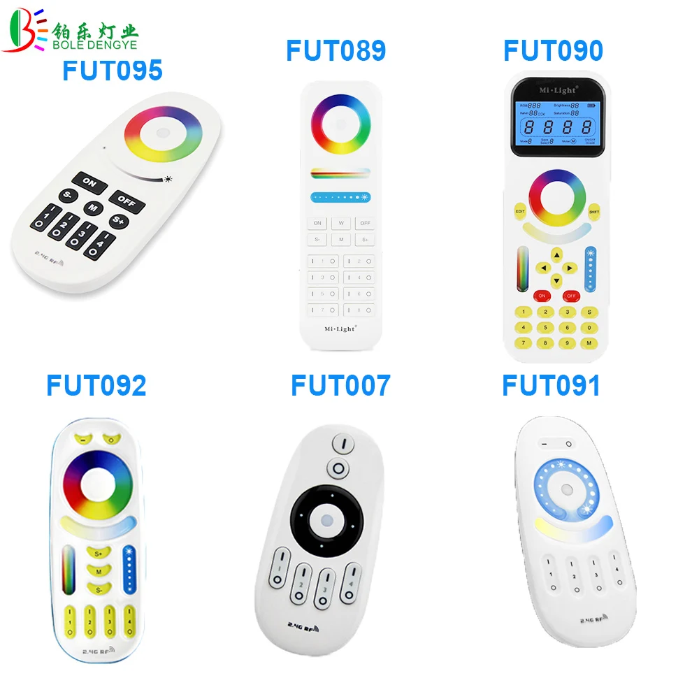 

Mi Light 2.4G RGBW Touch Remote CCT Control RF 4 Zones Full Color RGBW RGB Dual White For LED Strip Downlight Bulb