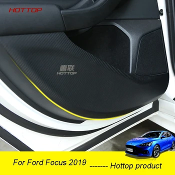 

For Ford Focus 2019 Car Styling interior Sticker Side Edge Protection Pad Anti-kick Door Mats sticker Glove Box Anti-Kick Mat