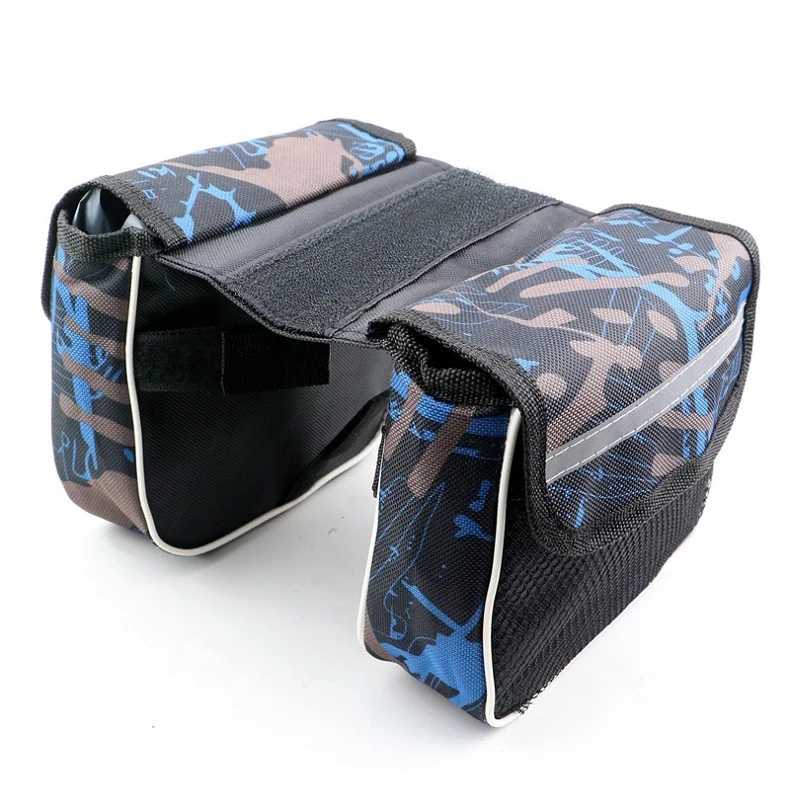 Perfect Bike Frame Bag with Lid Cycling Trunk Bag Multifunction Double Side for MTB Road Bicycle iphone samsung Holder Pannier Bicicleta 2