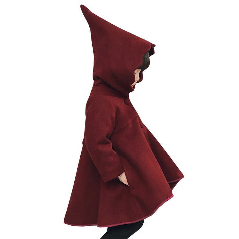 

1 - 6 yrs baby girls winter thick warm long coat kids casual irregular 2019 spring tops korean style little girls red hoodies