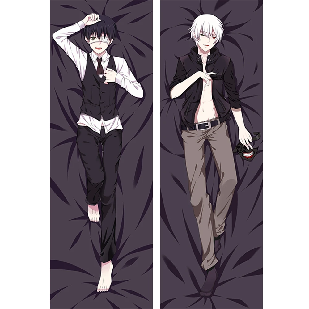 Us 240 Anime Jk Tokyo Ghoul Character Dakimakura Body Pillow Cover Case Cartoon Manga Kaneki Ken Male Boy Hug Hugging Pillowcase In Costume Props