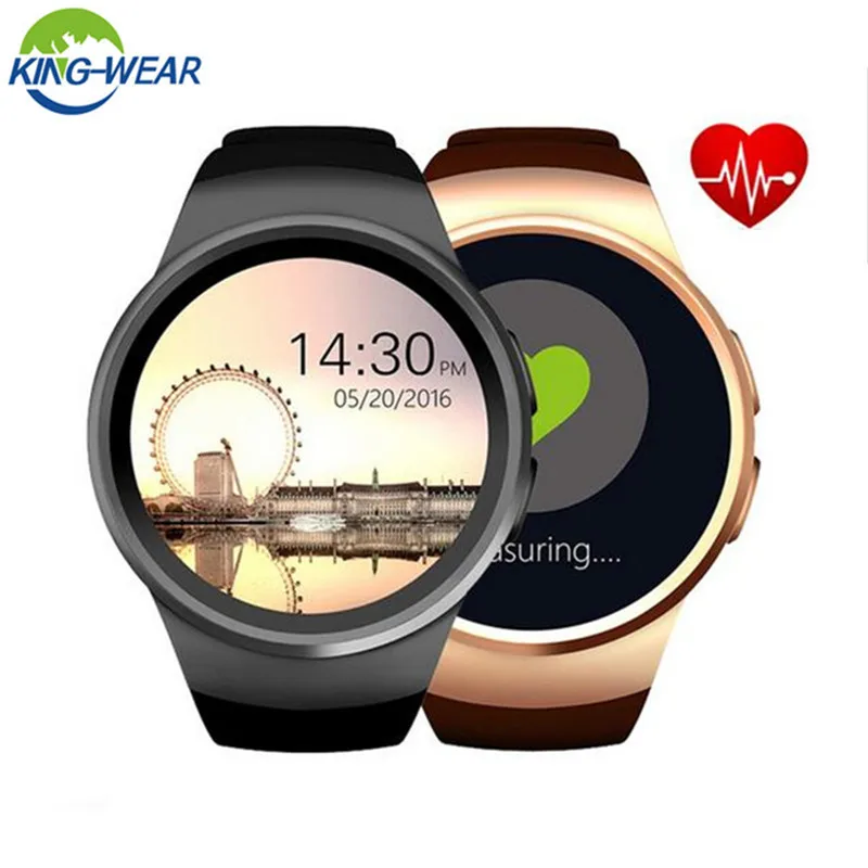 

KingWear KW18 Smartwatch phone Support SIM TF Card MTK2502 IPS Pedometer Reminder Bluetooth 4.0 Heart Rate Monitor smart watch