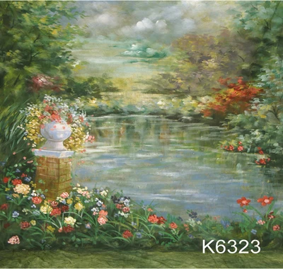 

10x20ft ручная роспись муслиновый Живописный фон для фотосъемки, весенний цветок Свадебная фотография bacodrops, индивидуальный сервис K6323