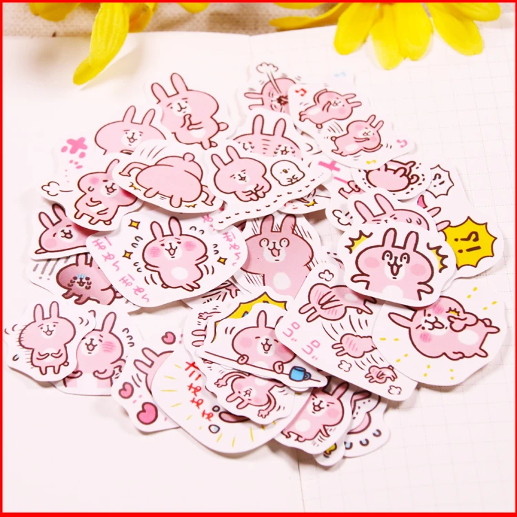 

35 pcs naughty rabbit personalized scrapbook Stickers scrapbooking material personalized sticker happy planner decoration craft