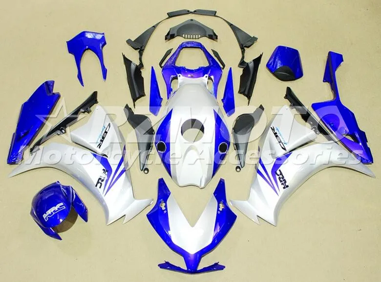 Новые ABS Обтекатели наборы подходят для Honda CBR1000RR 2012 2013 CBR 1000RR 12 13 14 15 Обтекатели на заказ серебристо-синий