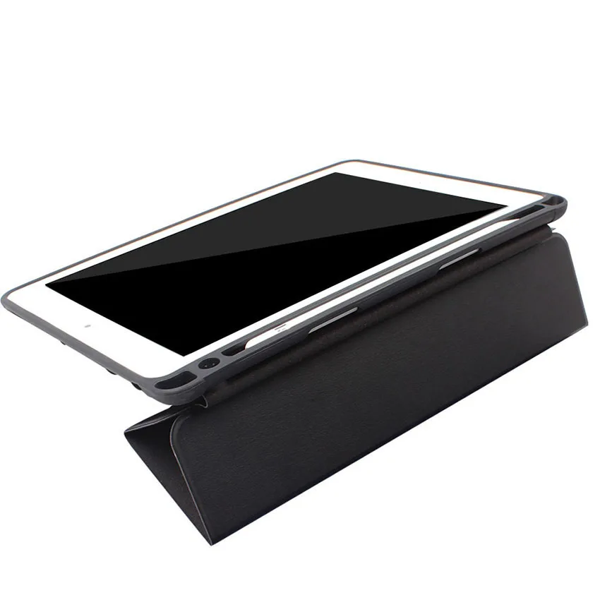 PU Leather Case for Apple iPad Pro 10.5 Flip Stand Smart Cover with Pencil Holder Slot Tablet Protective Case for iPad Pro 12 (12)