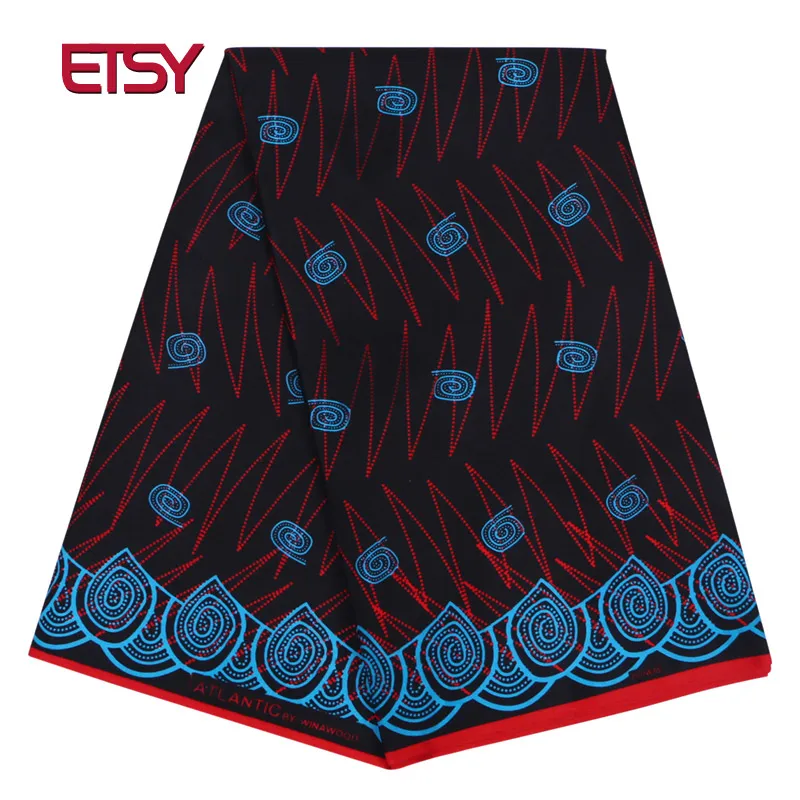 

100% Polyester Wax Prints Fabric ankara african wax print fabric Wax High Quality 6 yards African Fabric for Party Dress FP6120