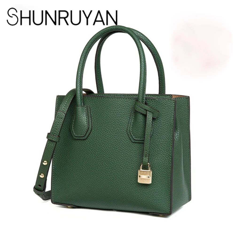 

SHUNRUYAN Fashion Famous Brand Designer Genuine Leather BagsHandbags Shoulder Crossbody Bags Women Totes Menssenger Bag