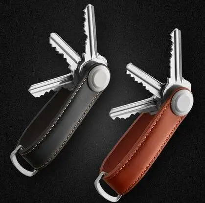 

Car Key Pouch Bag Case Wallet Holder Chain Key Wallet Ring Collector Housekeeper Pocket Key Organizer Smart Leather Keychain