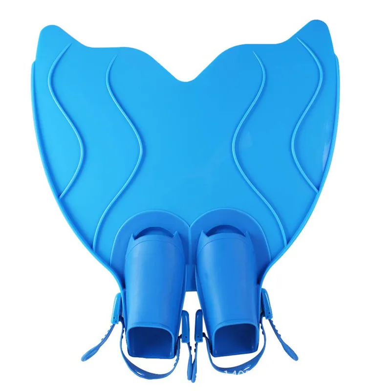 

Children Swimming Training Mermaid Flippers Silicone Long Flippers