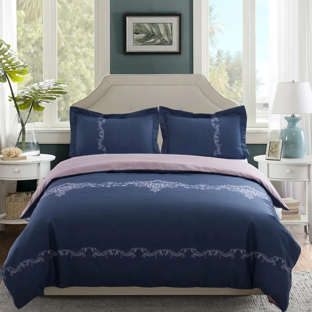 

3pcs Duvet Cover Set Polyester luxury Printed Soft Include Quilt Cover Pillow Cases Twin Queen King