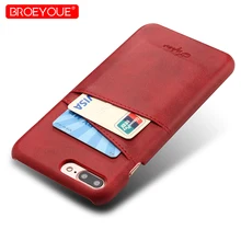 

Genuine Leather Case For iPhone X 8 7 6S Plus Slim PU Eather Case For iPhone 7 8 Plus Luxury Back Cover Caed Holder Wallet Cover