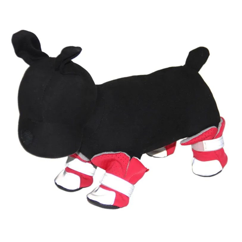 5 Sizes Anti-slip Shoes for Dogs Cats 4PcsSet Reflective Dog Boots Summer Dog Rain Shoes Puppy Sneakers Pet Supplies 40DC26 (9)