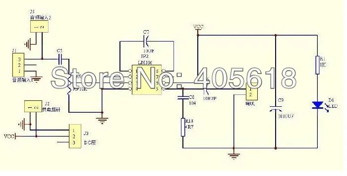 3 шт. LM386 плата мини-усилителя сигнала модуль усиления 3~ 12 V DIY KIT лучше, чем TDA2030