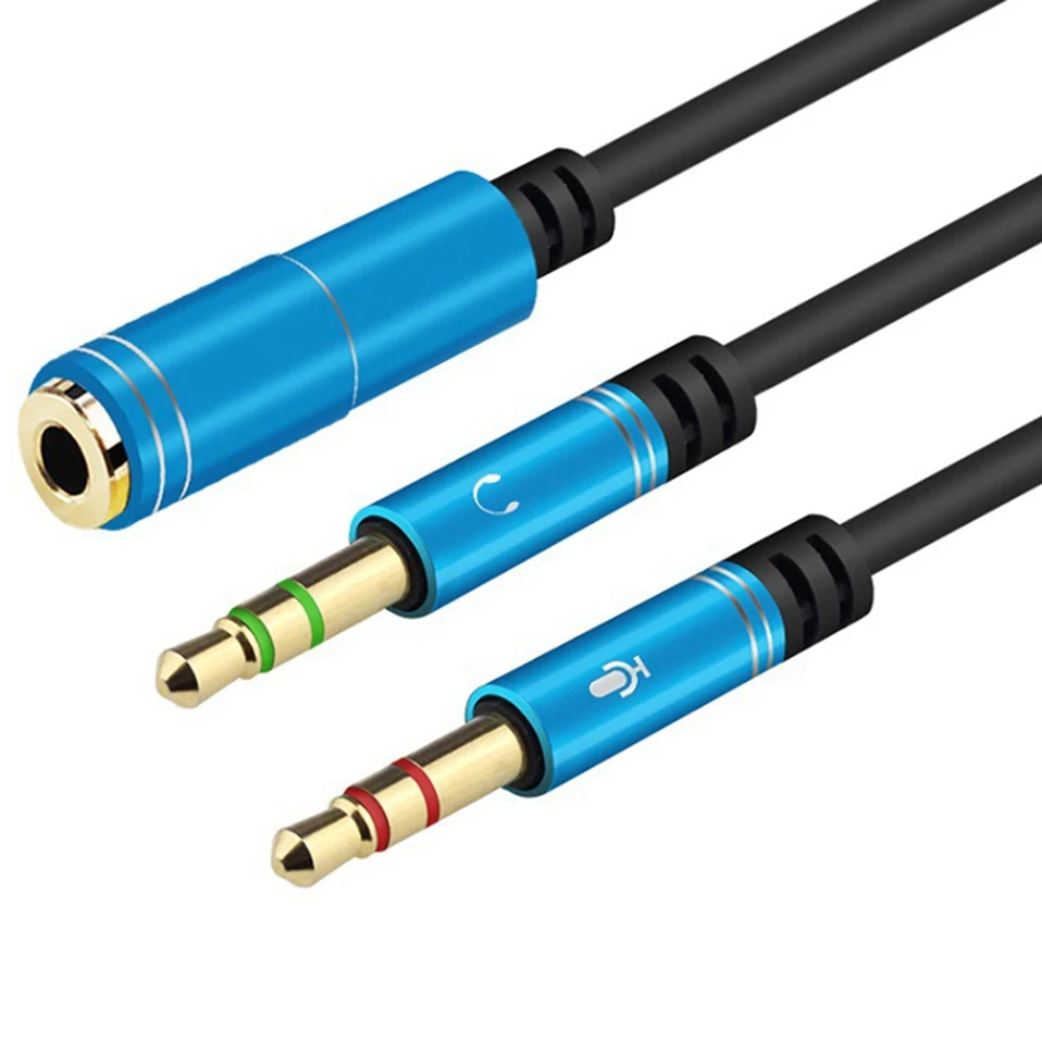 Phone Earphone Audio Extension Cable 30cm 3.5mm Jack 2 in 1 Male to Female AUX Cord Extender for Computer Laptop Headphones &nbsp; &nbsp;&nbsp; (1)