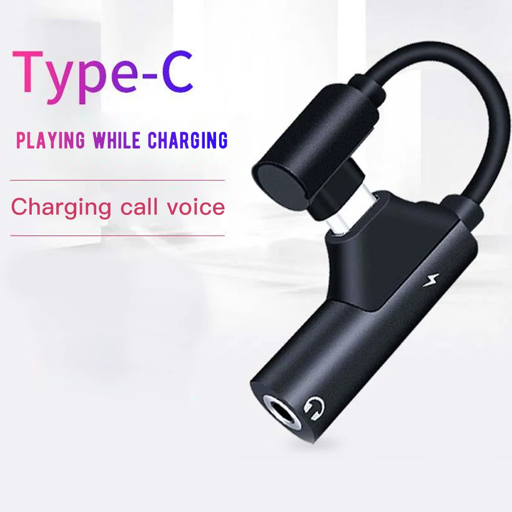 Адаптер для наушников 3 в 1 USB Тип C 5 зарядное устройство с на разъем мм AUX адаптер