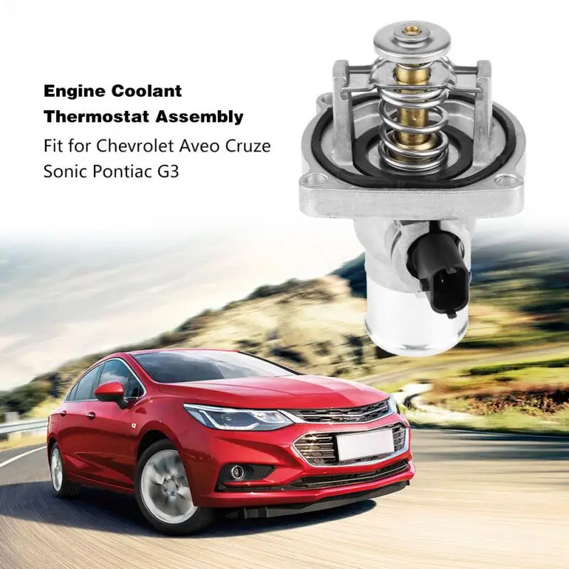 Engine Coolant Thermostat with Housing Assembly 96984104 for Chevrolet Aveo Cruze Sonic Pontiac | Автомобили и мотоциклы