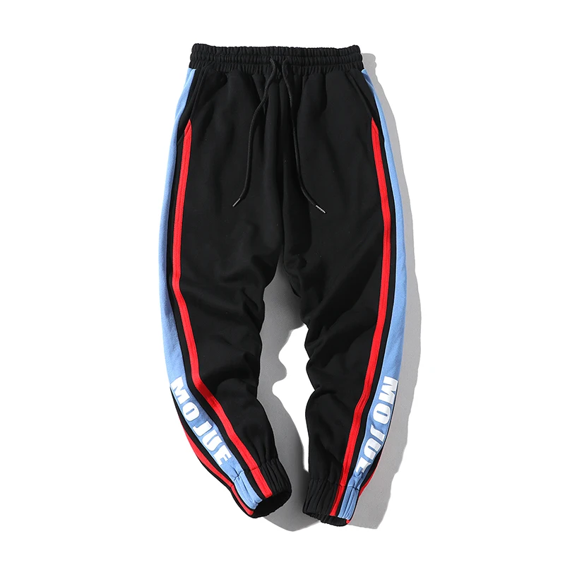 Fashion Casual Men's Pants Pants Spring And Autumn New M-2XL Stitching Loose Casual Pants Three-color Personality Youth Popular